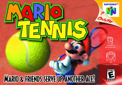 Box art of Mario Tennis for the Nintendo 64