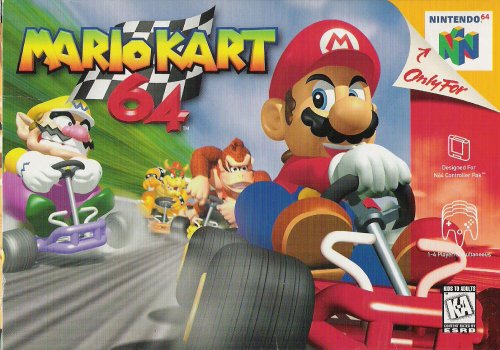 Box art of Mario Kart 64 for the Nintendo 64